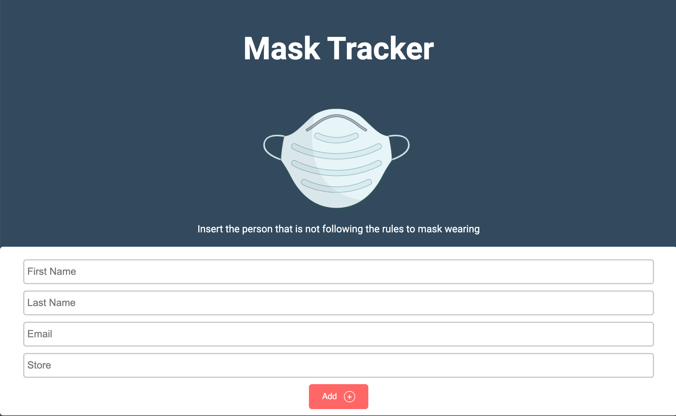 Mask Tracking App